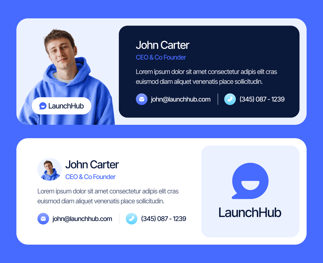 LaunchHub - Email Signature Included - Support Platform Webflow Template