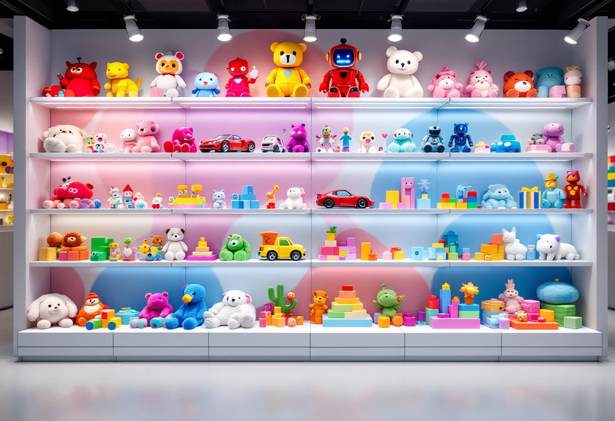 [background image] toy-themed display (for a toys & game store)