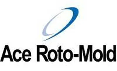 Ace Roto-Mold company logo with a blue and gray swoosh above the text.