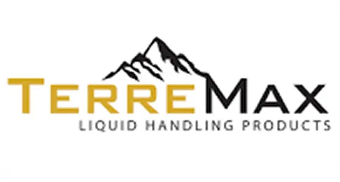 TerreMax logo featuring a stylized mountain graphic above the text 'TerreMax Liquid Handling Products'.