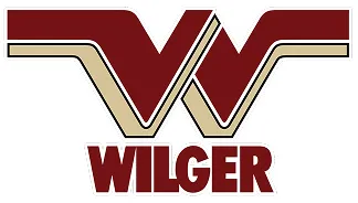 Wilger logo featuring stylized overlapping red and beige letter W with 'WILGER' in bold red capital letters below.
