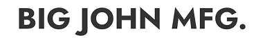 Text reading 'BIG JOHN MFG.' in bold uppercase letters.