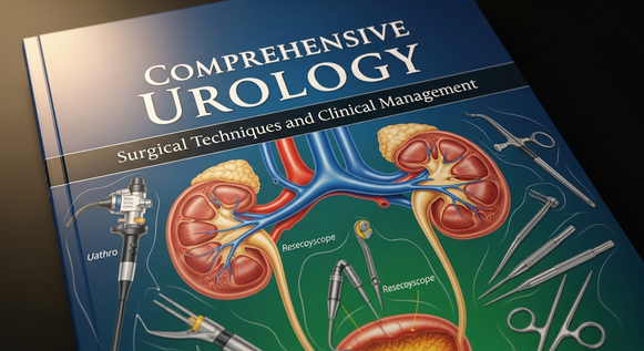Capa do livro Comprehensive Urology com ilustrações.