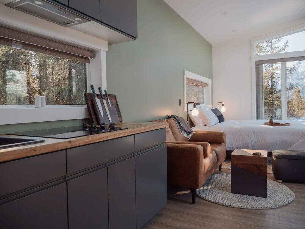 full interior of the skybox cabin