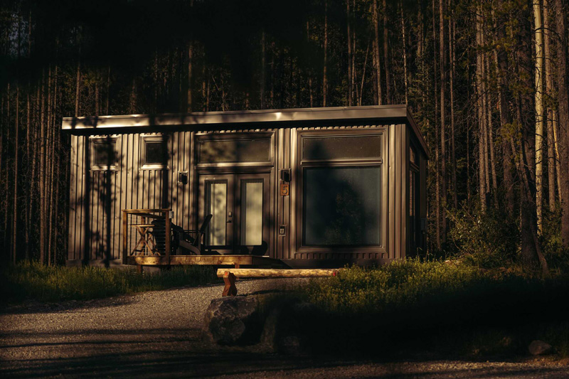 Outside view of the Skybox cabin