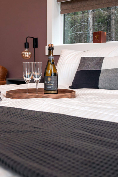 welcome champagne for guests