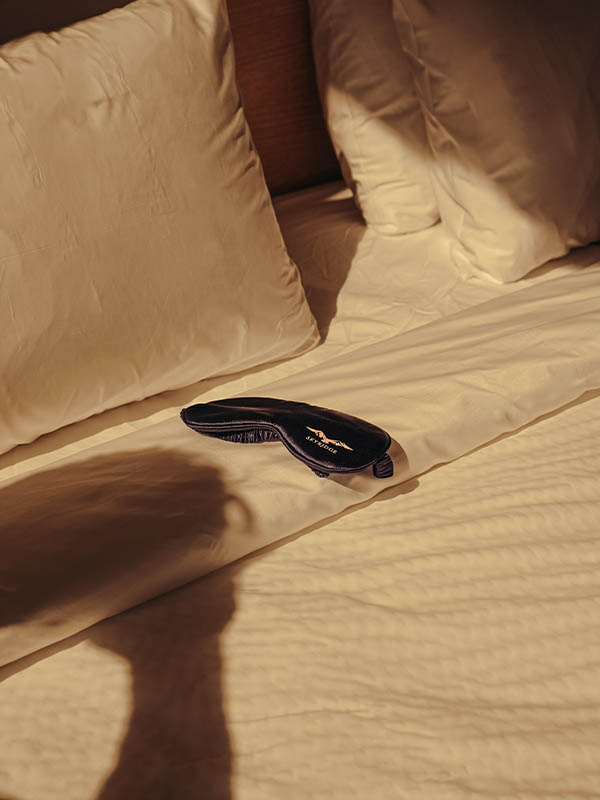 Skyridge eye masks on the bed