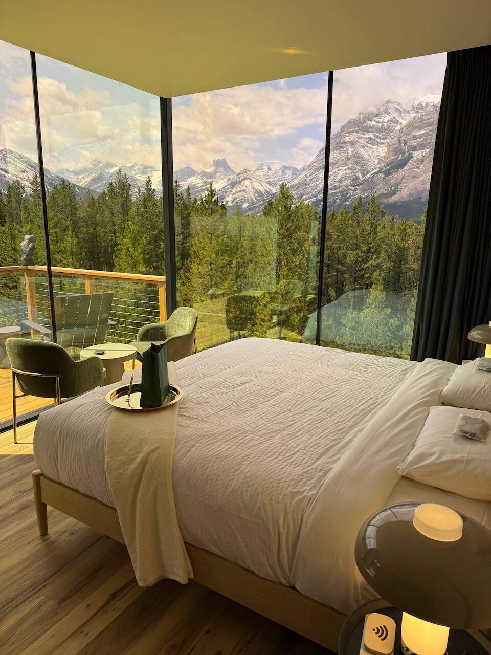 Skyglass bed room view
