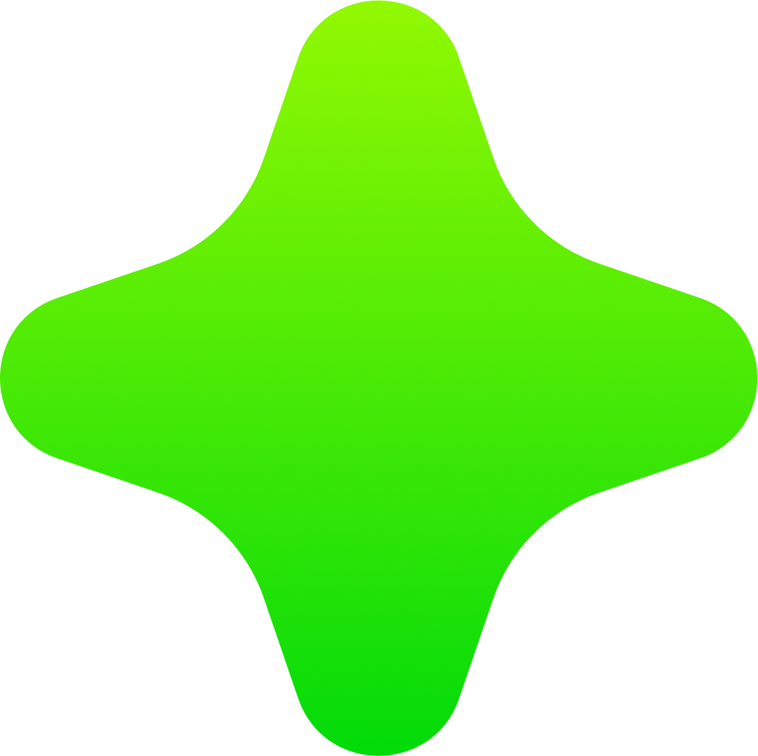 A green star