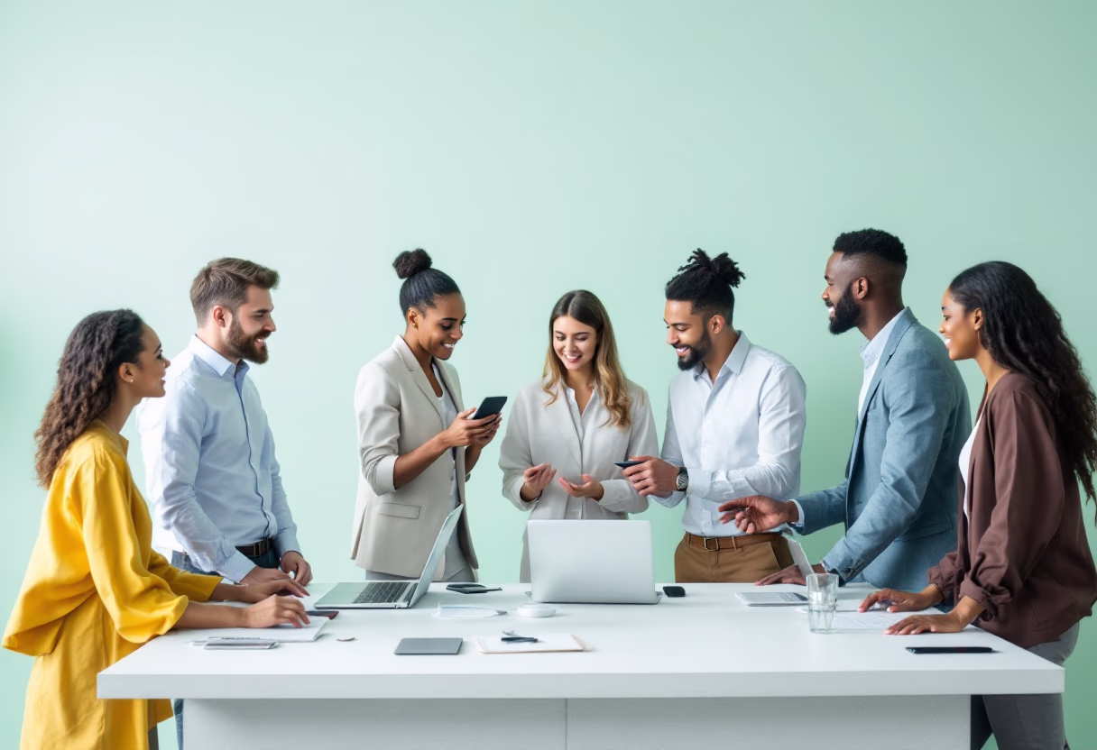 image of a collaborative workspace (for a b2b saas)