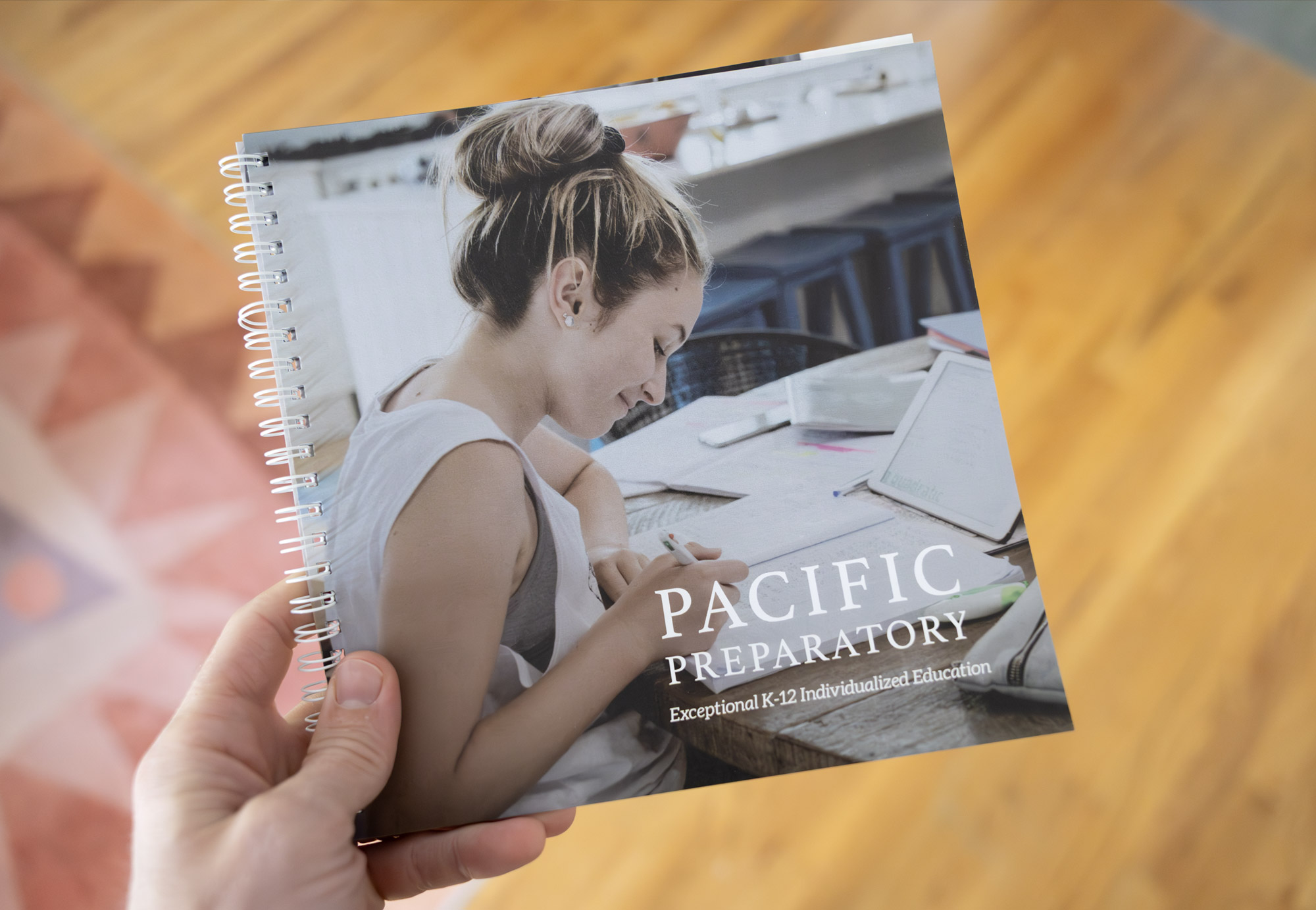Pacific Preparatory marketing brochure print design showcase