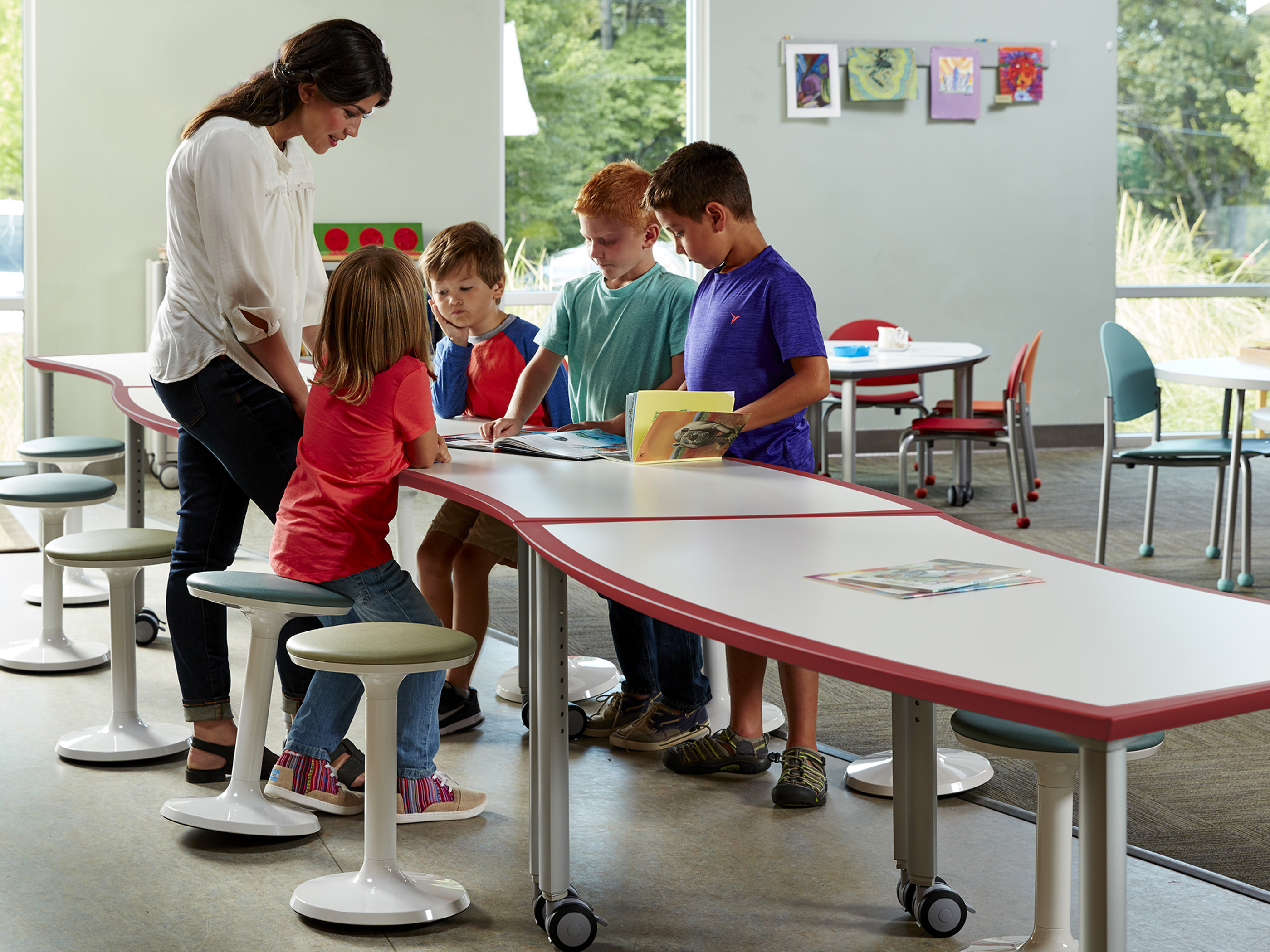 Clara Classroom Table gallery view 7