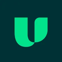 Green stylized letter U logo on a dark teal background.