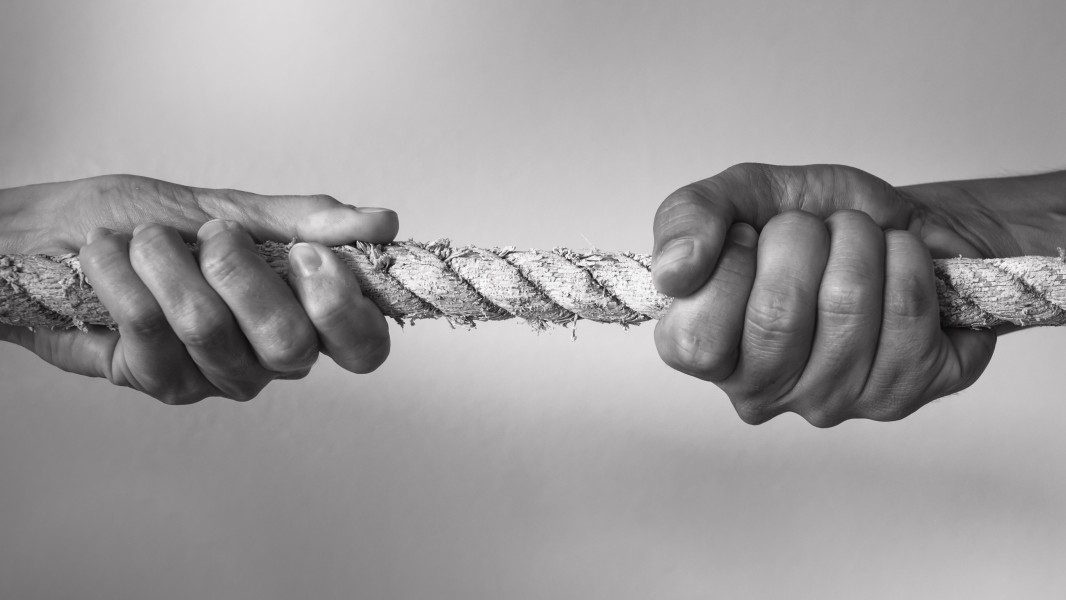 A look at the deep division in our society between left and right. Everything is black and white. What happened to the gray ... the MIDDLE? And how do we get back to that in our communications, our politics and our society.