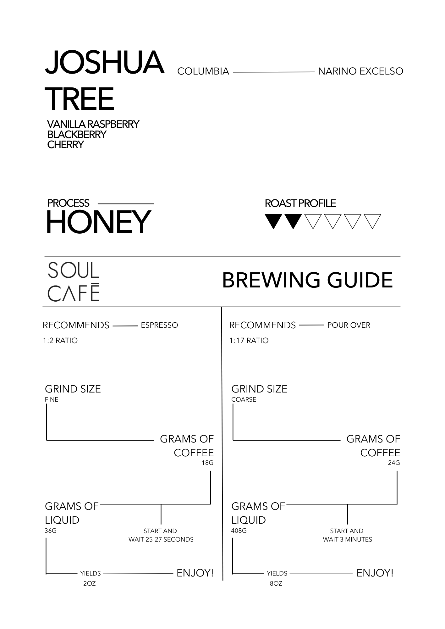 Soul Café Coffee Roasters Colombia Nariño Excelso