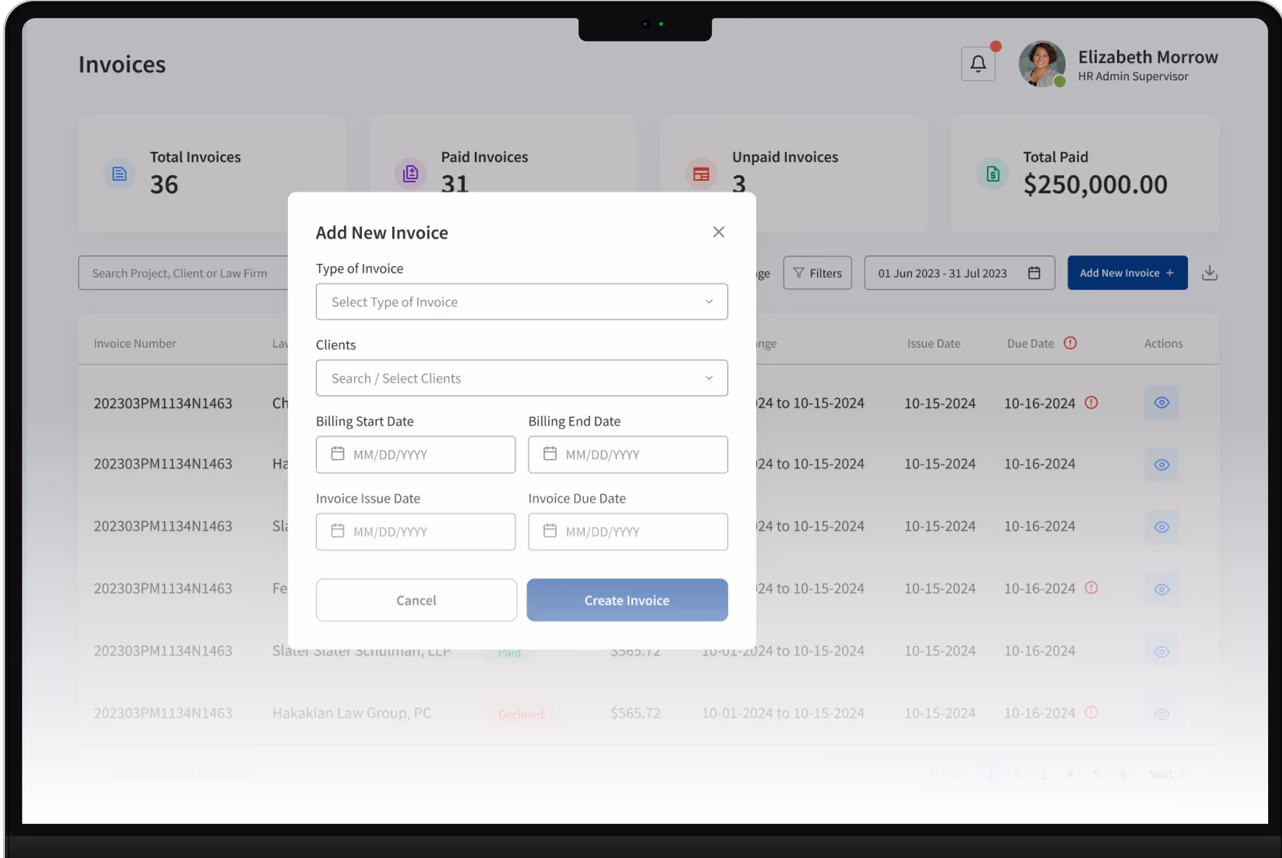 Legal Soft Platform Software Interface