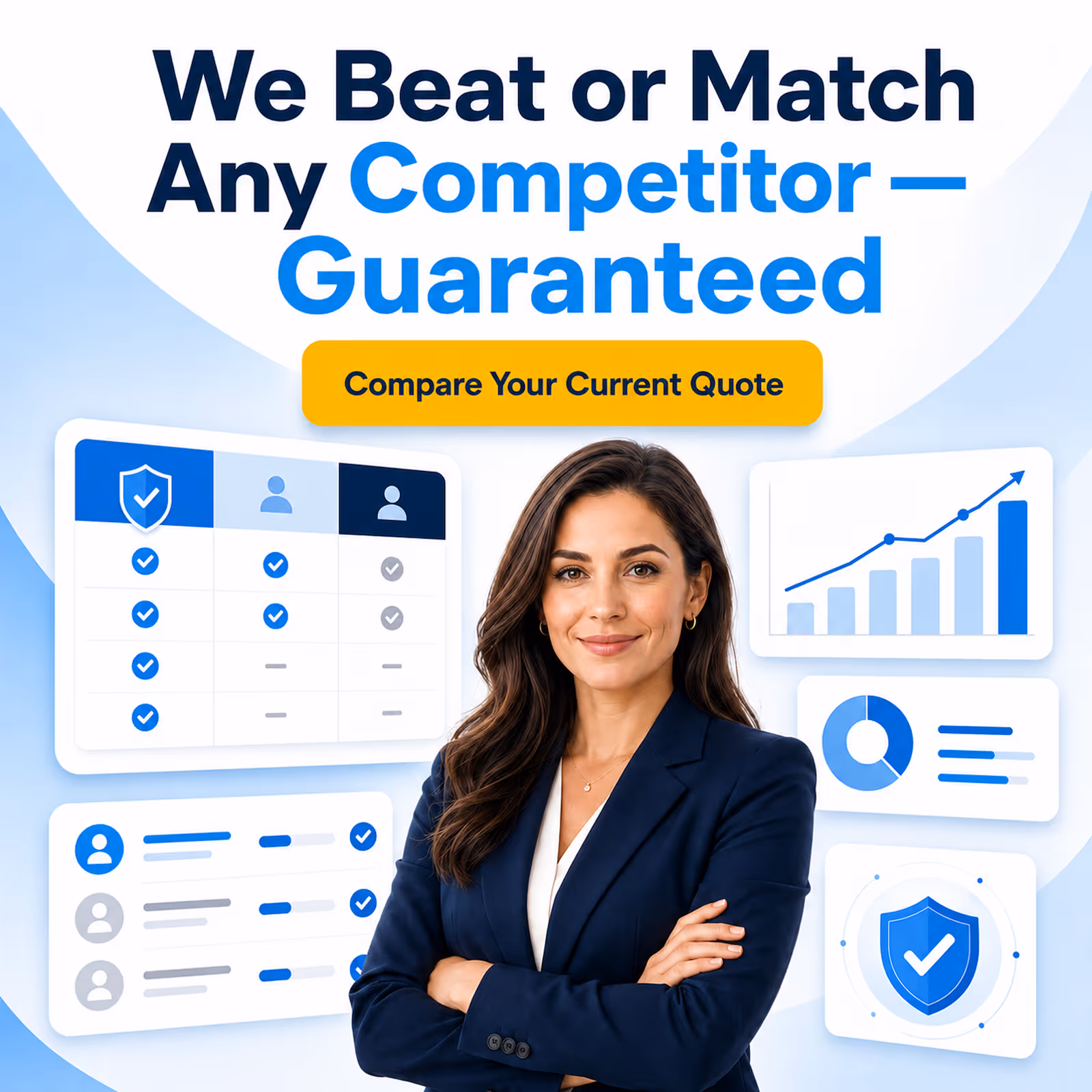 Three professional women in black suits, law firm tasks, calendar, and legal workflow icons around them.