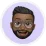 Emoji of a black man with glasses