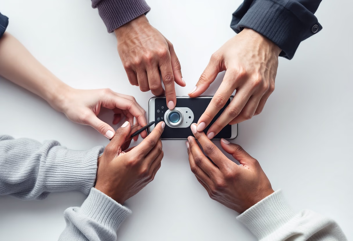 image of diverse group collaboration (for a hr tech)