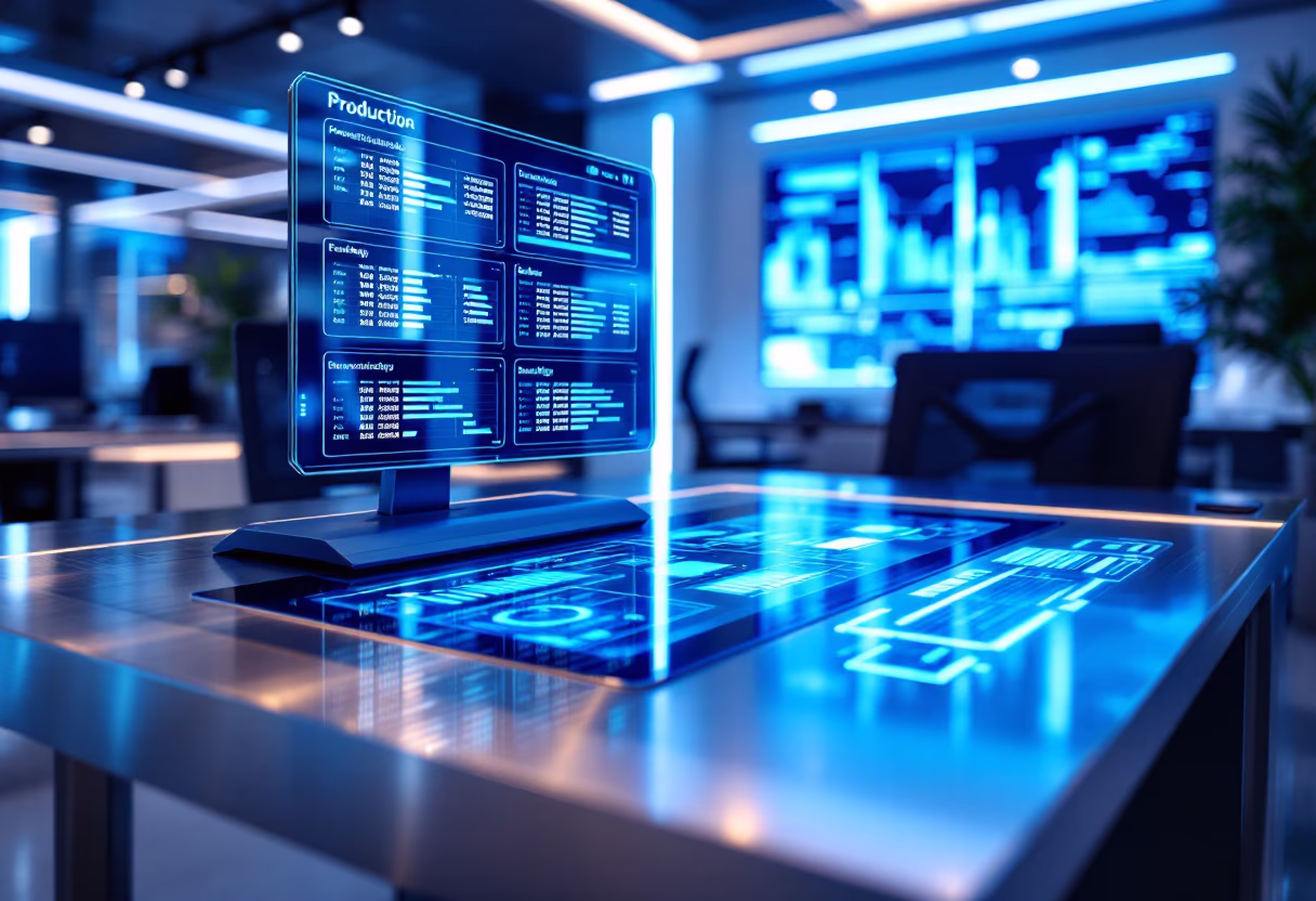 image of production planning stage in a manufacturing plant