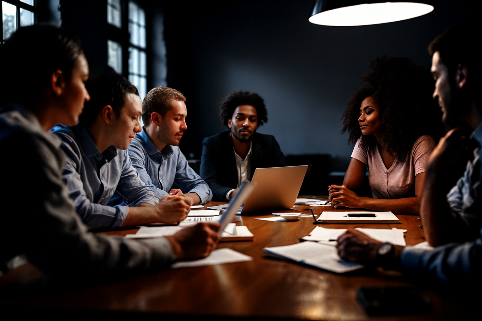 image of a brainstorming session (for a consulting firm)