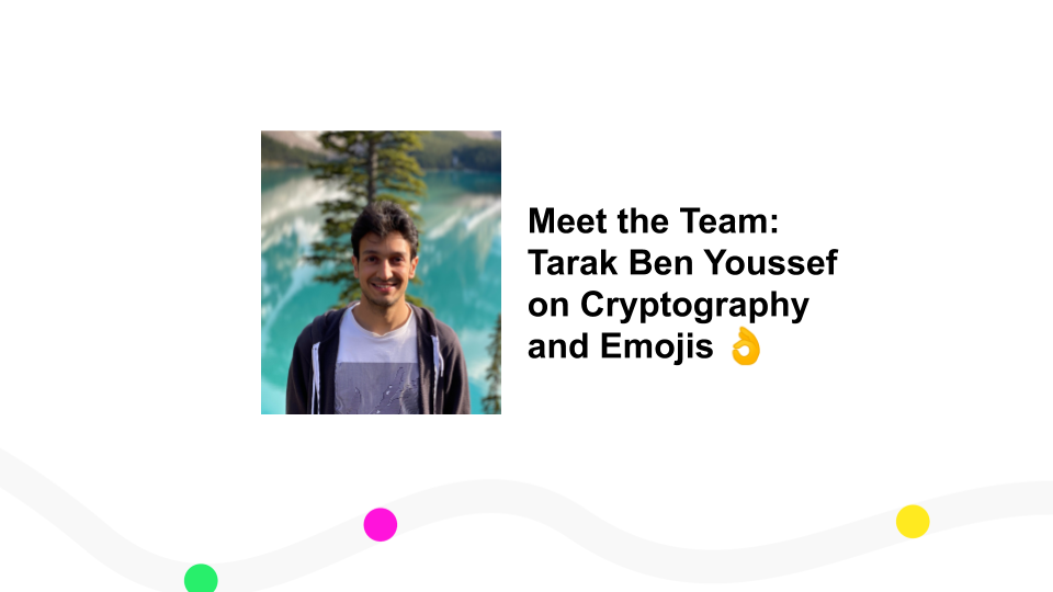 Meet the Team: Tarak Ben Youssef on Cryptography and Emojis 👌