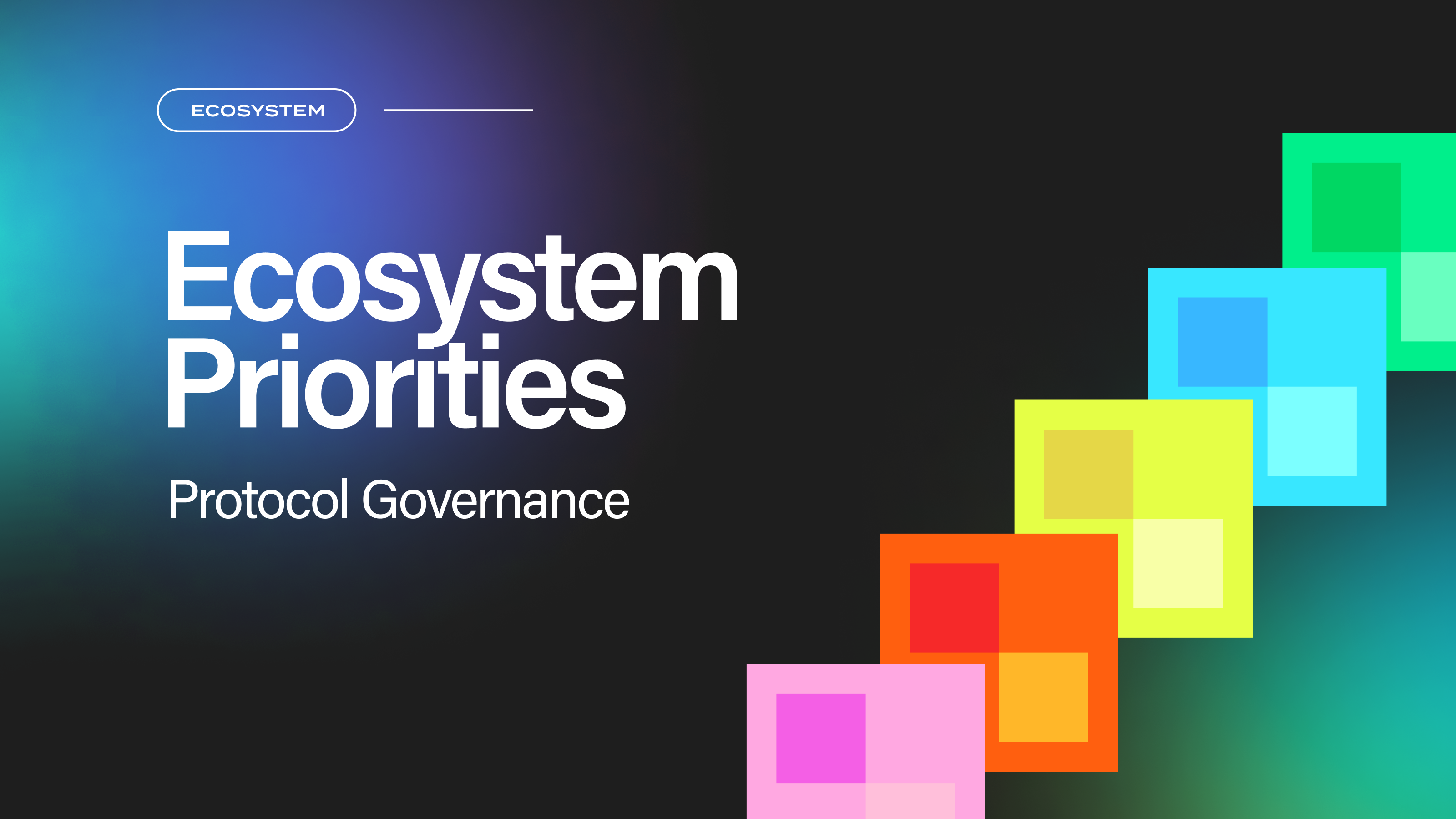 Flow Ecosystem Priorities: Protocol Governance