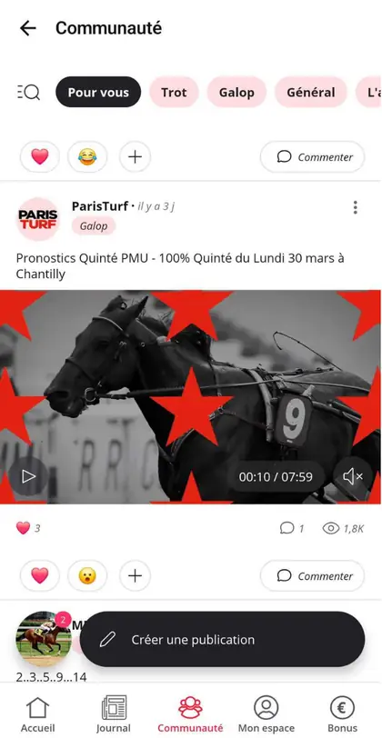 Paris Turf Live community