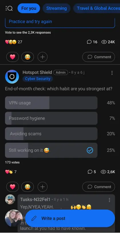 Hotspot Shield community