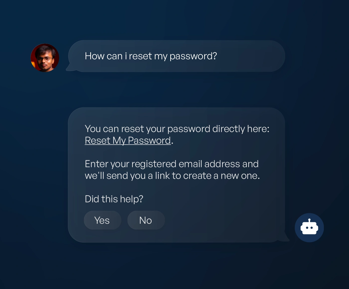 Support question flagged in the Octopus dashboard with an AI-drafted reply