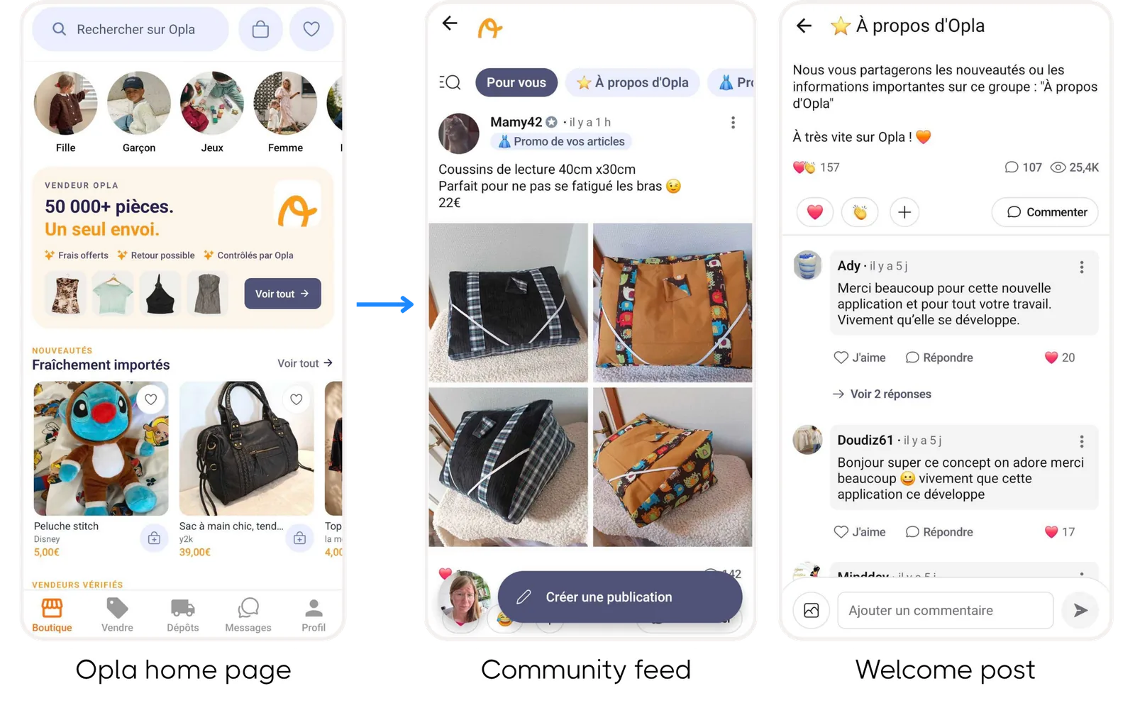 Opla in-app community case study — key visual