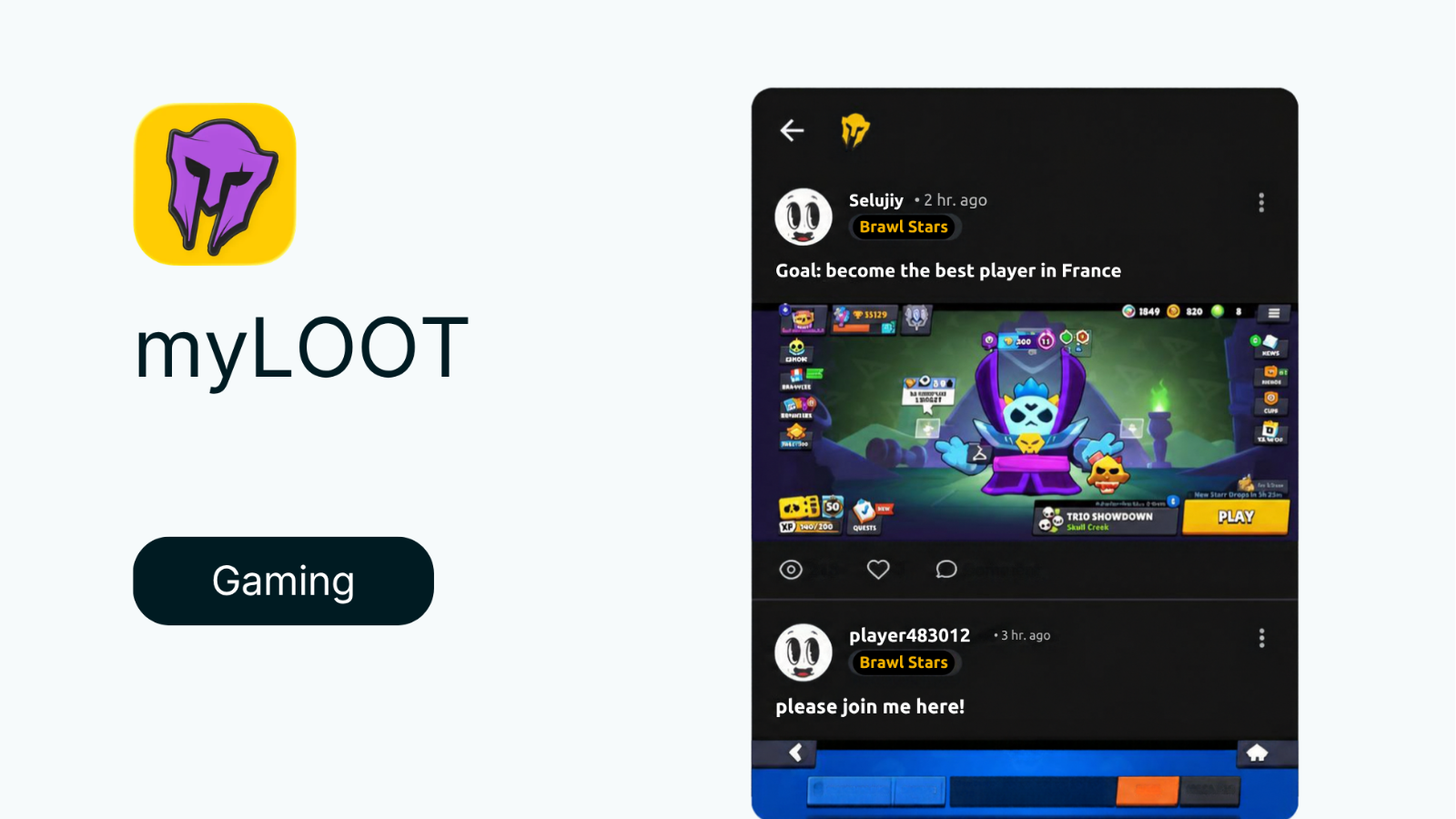 myLOOT in-app community case study card