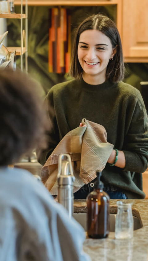 fluxOS user at a desk