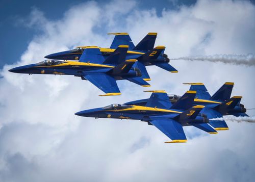 Fighter jets in formation