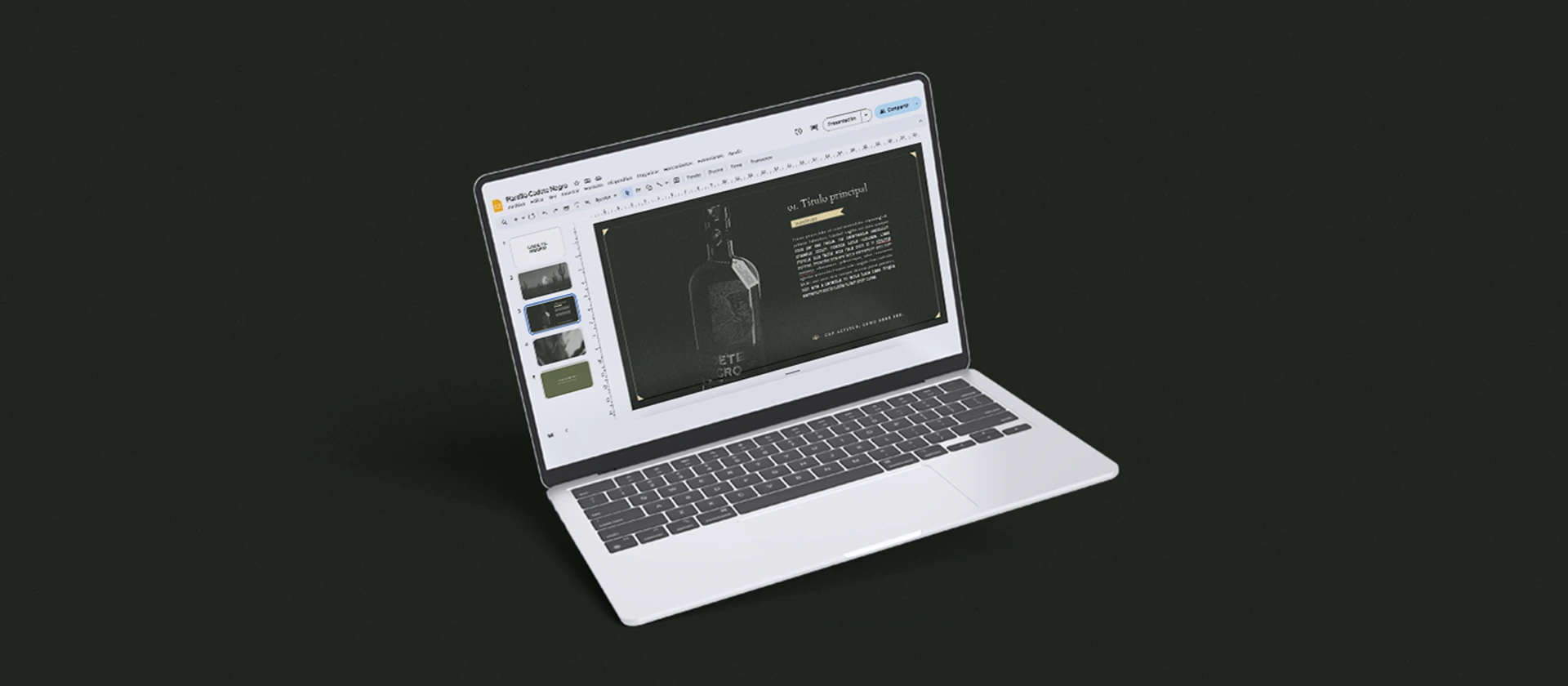 Presentación digital con naming y diseño de marca para Cadete Negro con premio LATAMPACK por Aditivo Agencia en México