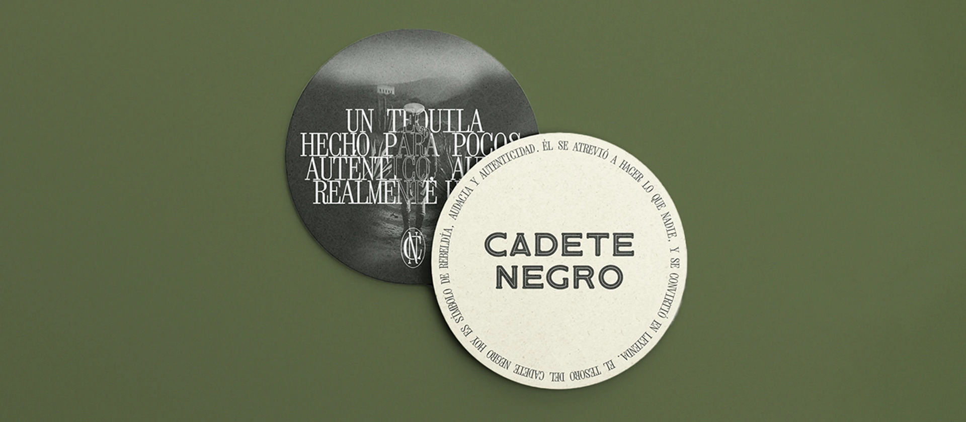 Portavasos con naming y diseño de marca para Cadete Negro con premio LATAMPACK por Aditivo Agencia en México