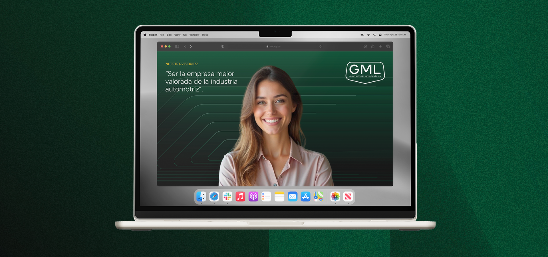 Fondo de zoom con rediseño de marca para Giant Motors Latinoamérica GML por Aditivo Agencia en México