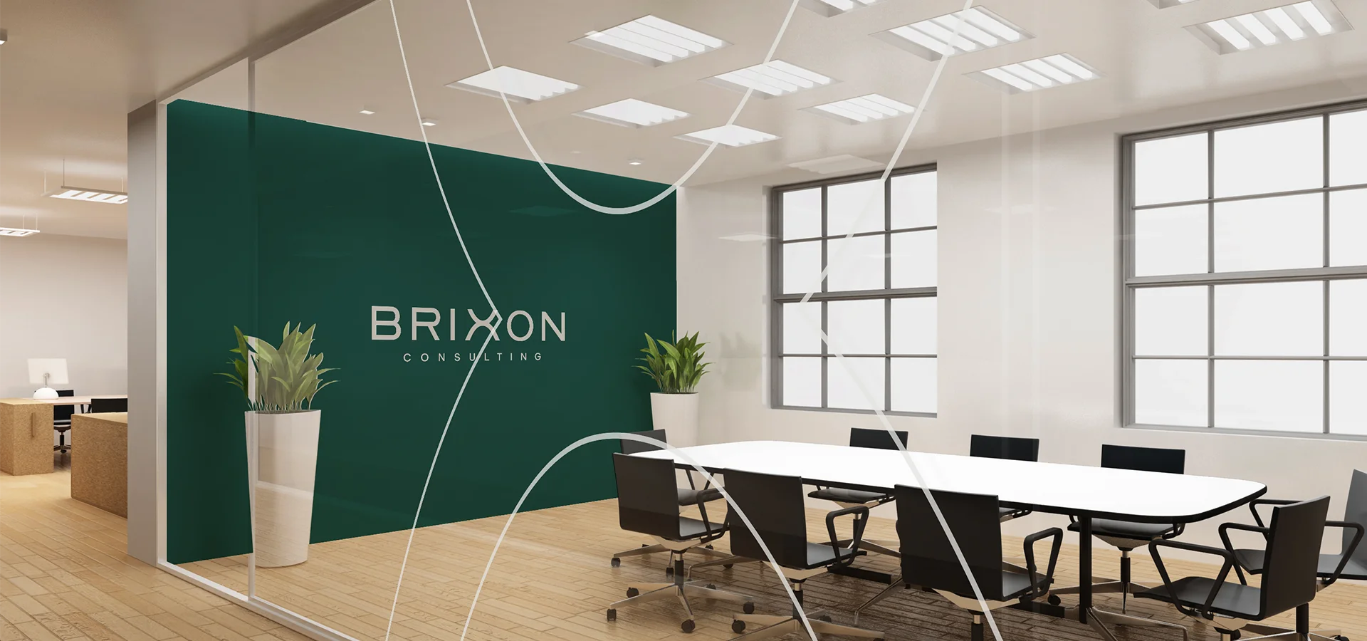 Vinil con rediseño de marca para Brixon Consulting con premio BRANDOR por Aditivo Agencia en Cancún México