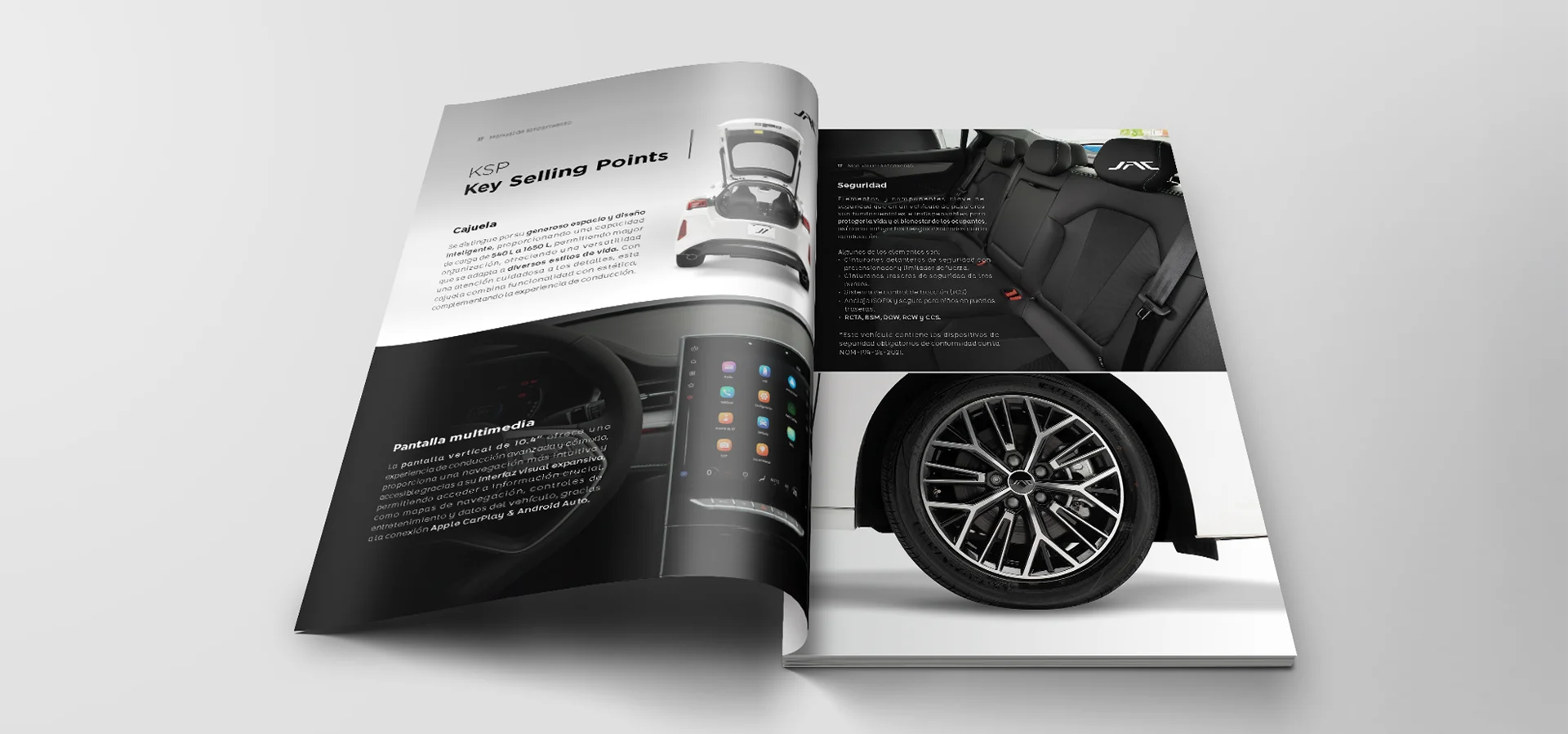 Diseño de manual para vehículos JAC México por Aditivo Agencia en México