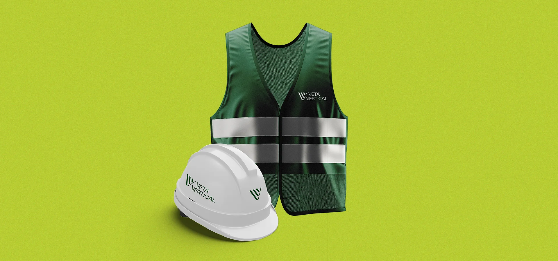 Uniforme de seguridad con rediseño de marca para VETA VERTICAL por Aditivo Agencia en Guadalajara México
