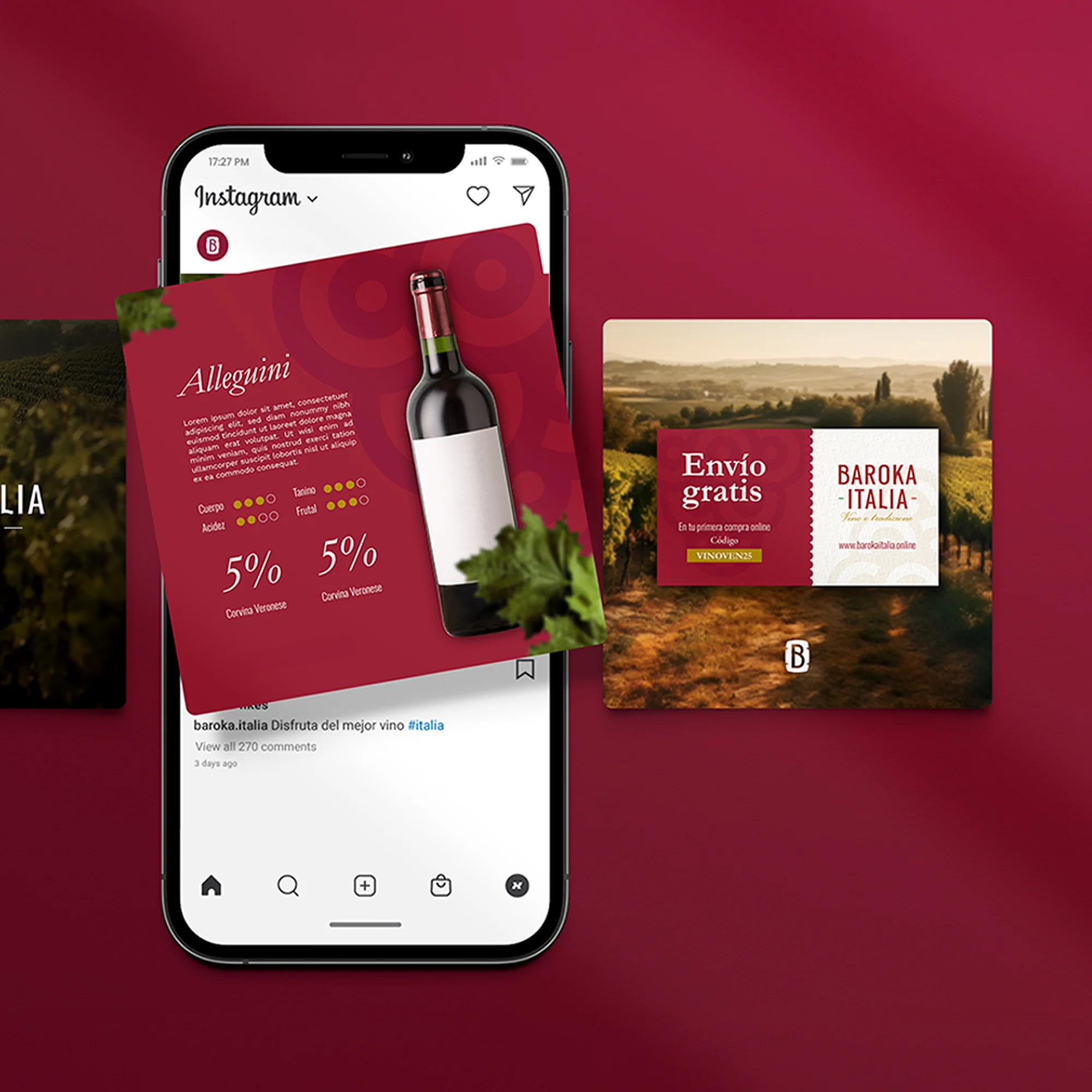 Diseño de marca para Baroka Italia por Aditivo Agencia en Cancún México