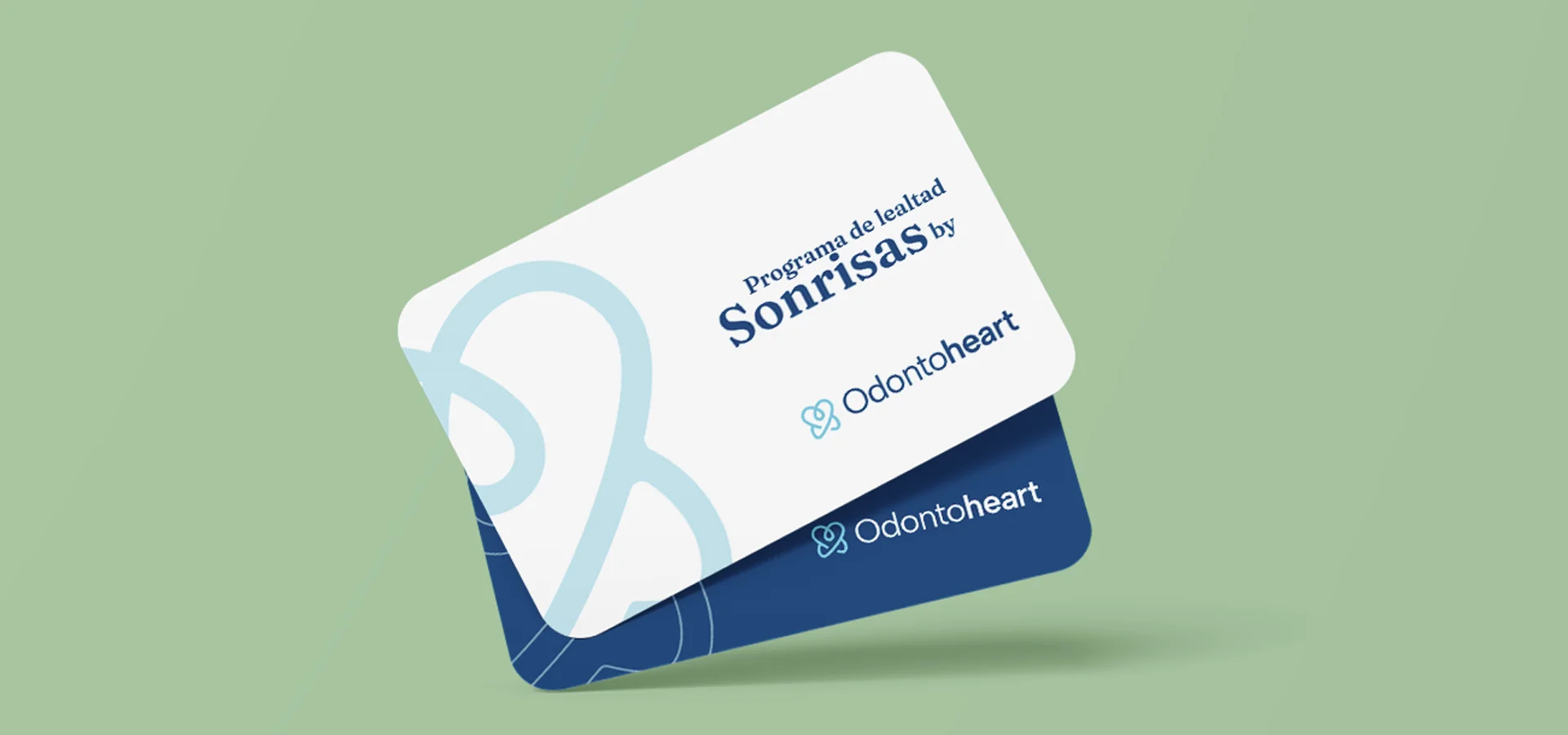 Tarjetas de lealtad con rediseño de marca para Odontoheart por Aditivo Agencia en Cancún México