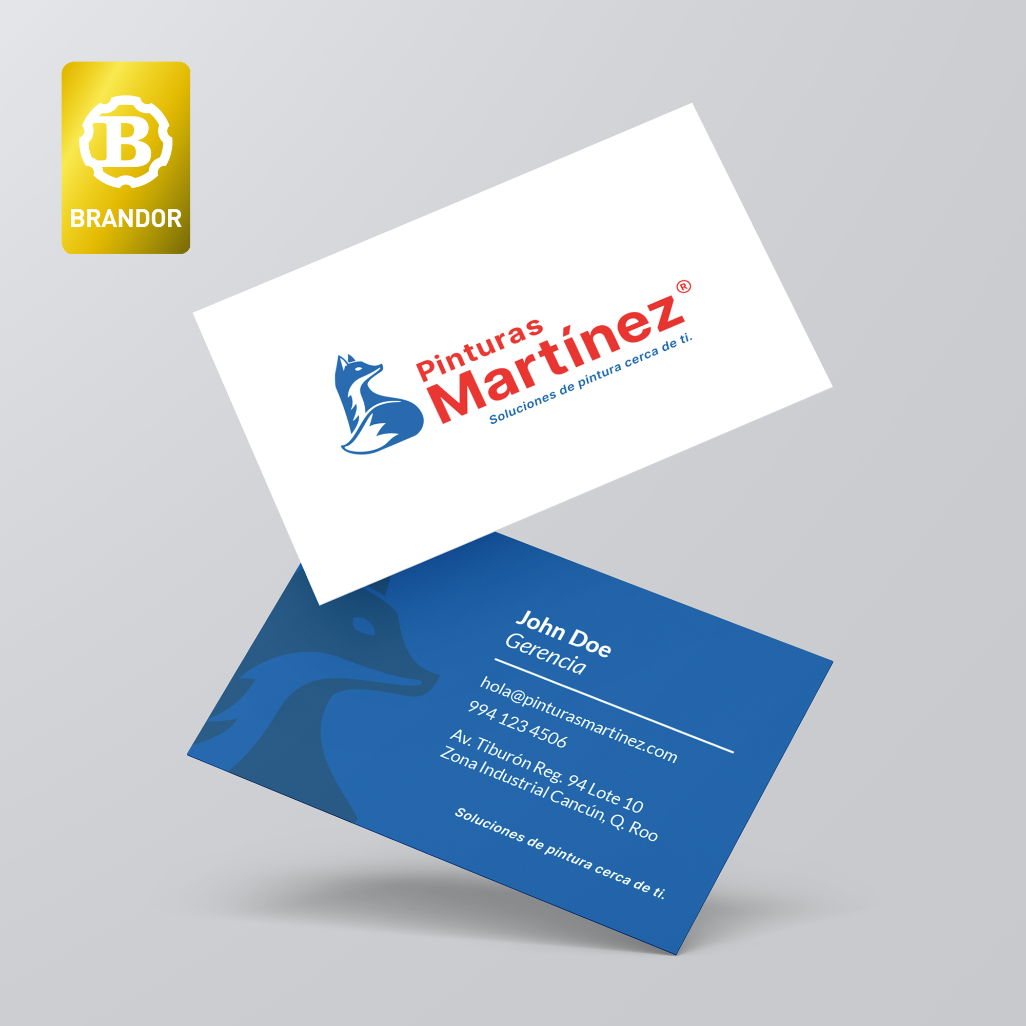 Rediseño de marca con premio BRANDOR y diseño web para Pinturas Martínez por Aditivo Agencia en Cancún México