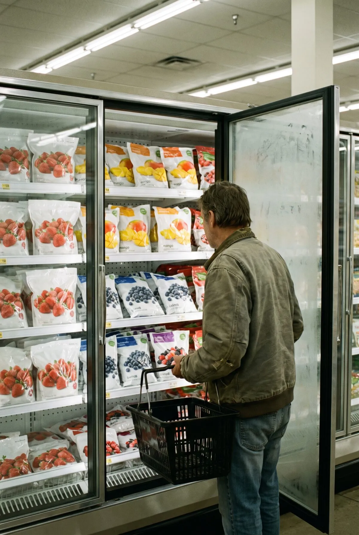 Frozen fruit for retail shoppers