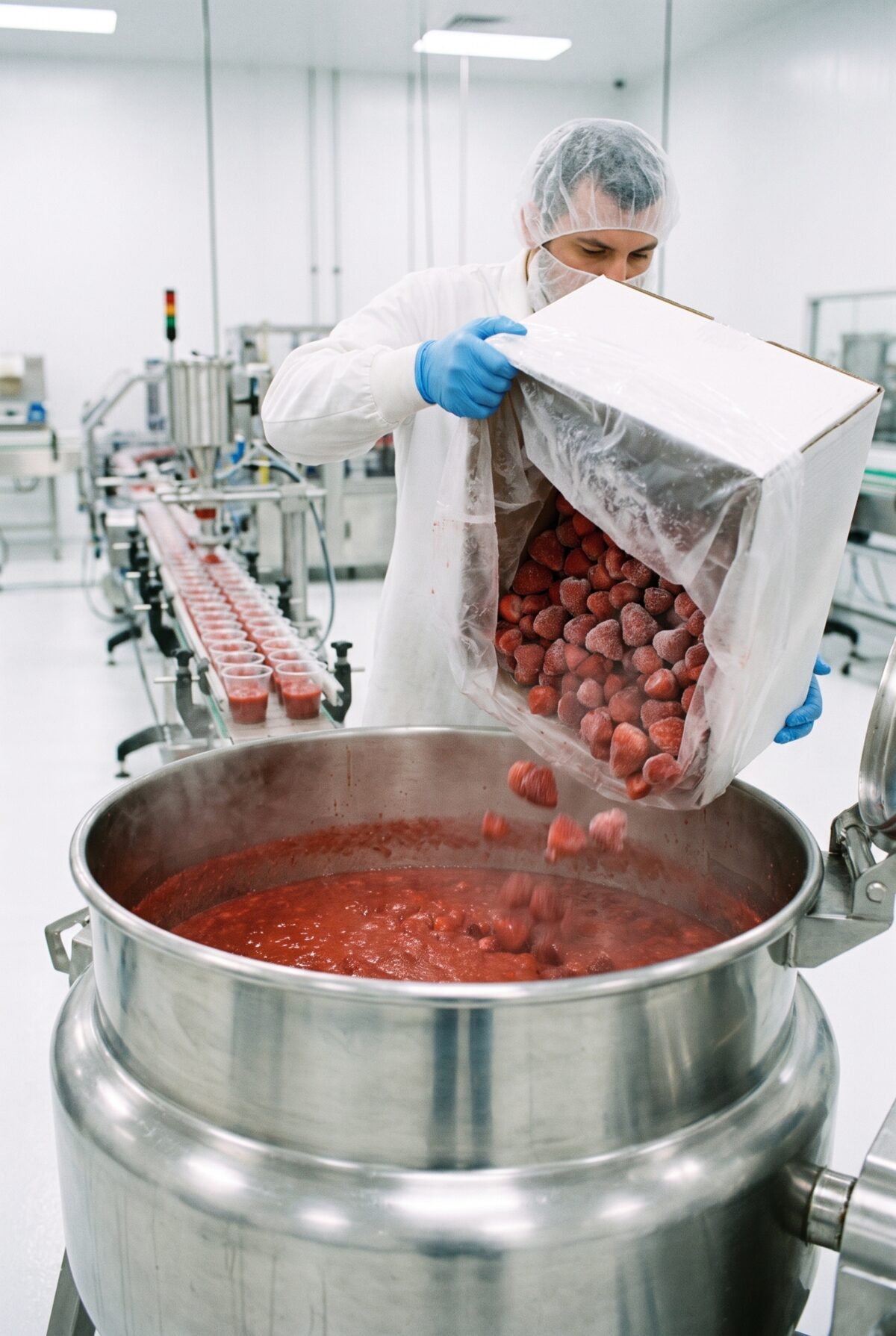 Frozen fruit for food manufacturing