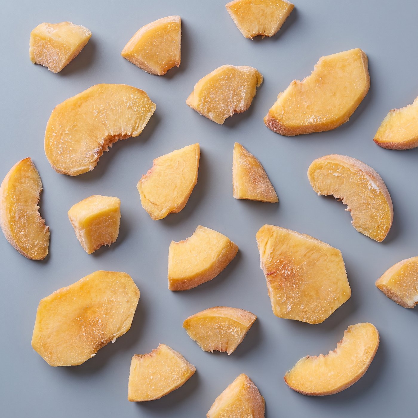 IQF peach bits and pieces
