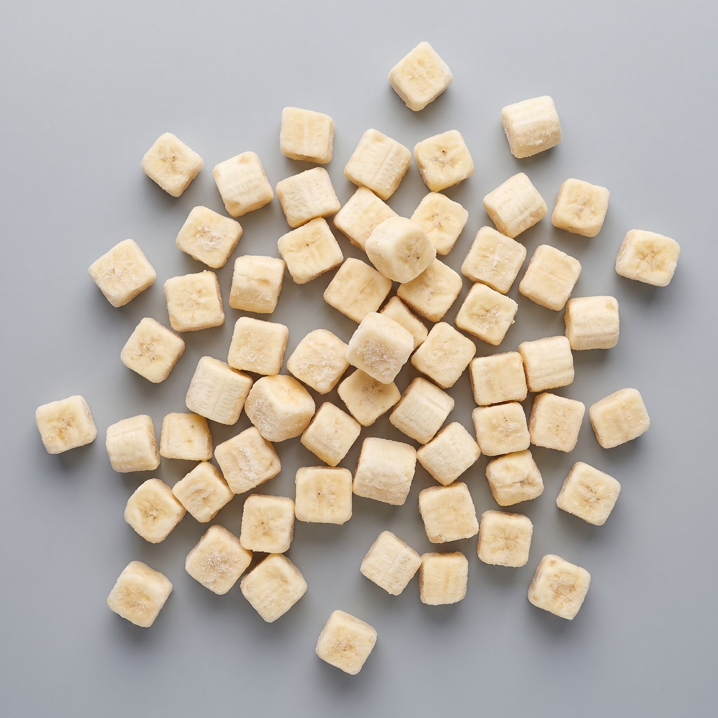 IQF diced frozen bananas