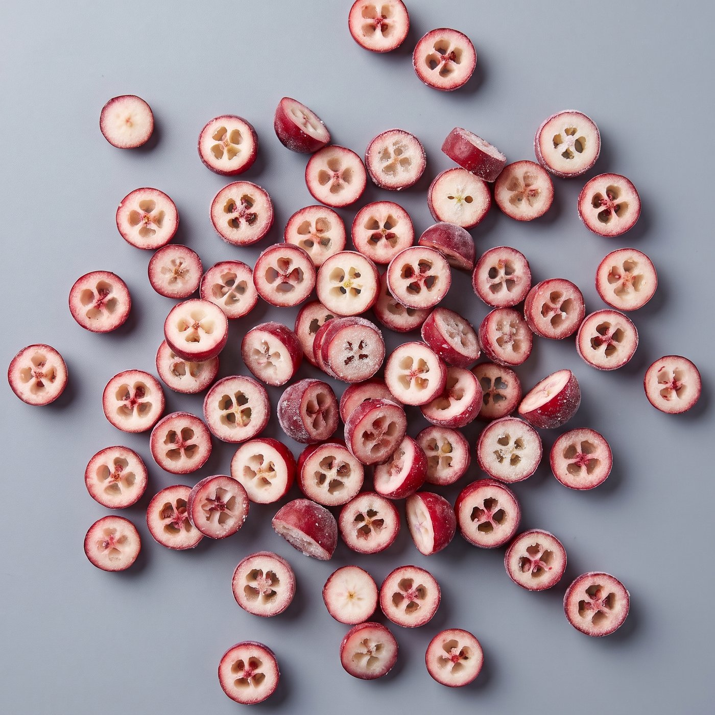 IQF sliced cranberries