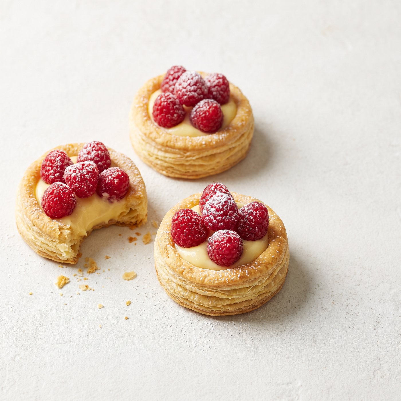 Raspberry pastries