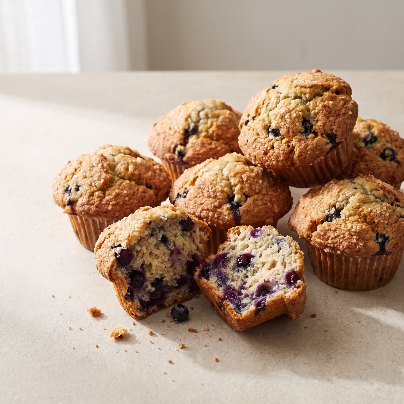 Blueberry muffins